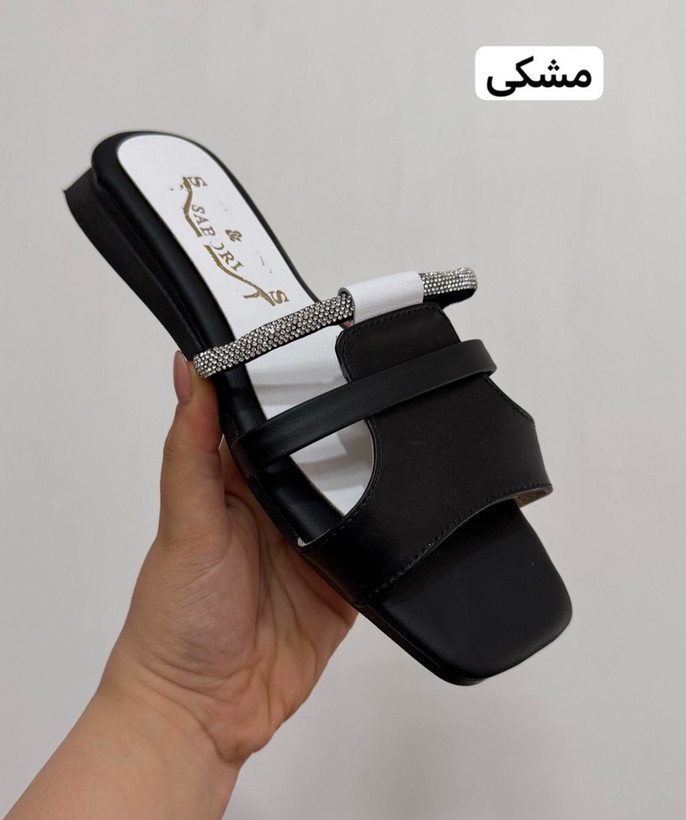 دمپایی و صندل مجلسی جلو نگین کد ۱۱۵